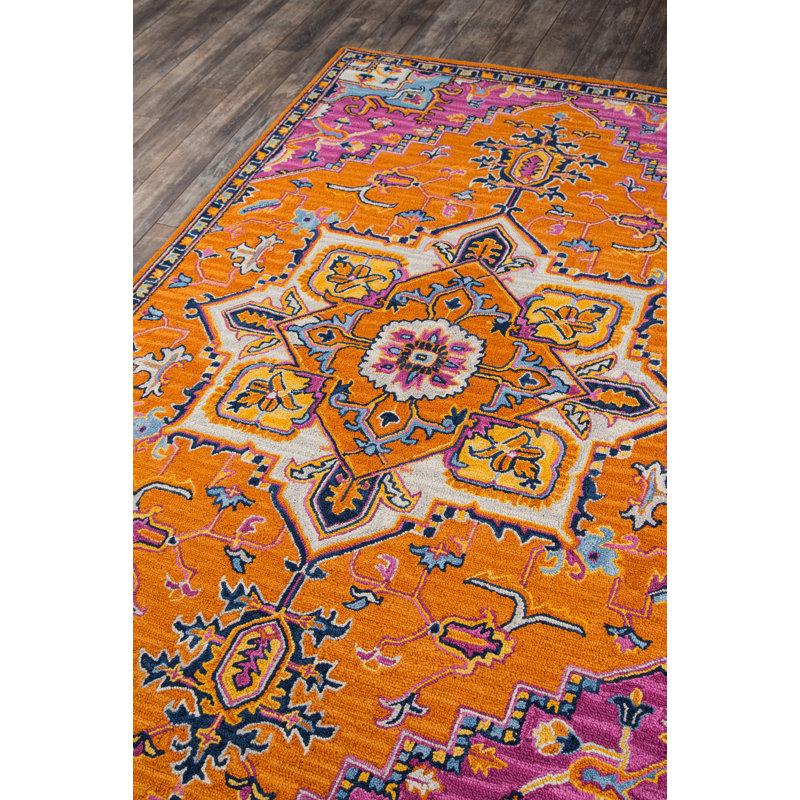 World Menagerie Lancaster Oriental Handmade Tufted Wool Area Rug
